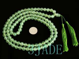 41 Natural Translucent Xiu Jade 108 Prayer Beads Mala  