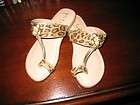 New Girls Miss Trish Cheetah Cleopatra Sandals Flip Flops Sizes 12, 13 