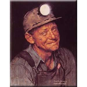  Mine Americas Coal 12x16 Streched Canvas Art by Rockwell 