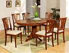 PC AVON OVAL DINETTE KITCHEN DINING ROOM TABLE WITH 6 CHAIRS IN 