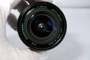 Nikon fit Quantaray 28mm f2.8 lens Ai s manual focus prime wide angle 