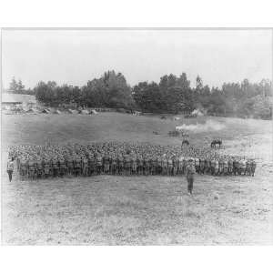  Battalion from Womans Regiment of Petrograd on drill field 