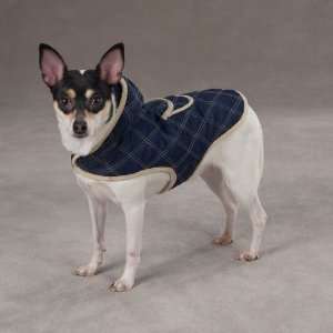  Large Quilted Jacket Blue Dog Coat: Pet Supplies