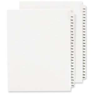  Avery Side Tab Legal Exhibit Index Dividers AVE01355 
