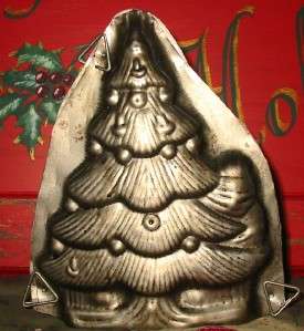 Vintage Style Santa Christmas Tree Chocolate Mold  