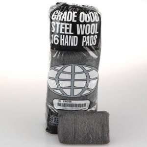 GMT Industrial Quality Steel Wool Hand Pad, #0 Fine, 16 per Pack 
