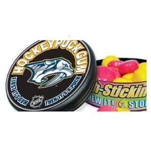   Packs of Hockey Puck Gum   Nashville Predators