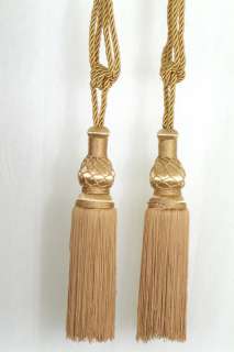 Pair of Tie back, Single Tassel (10 colors)  