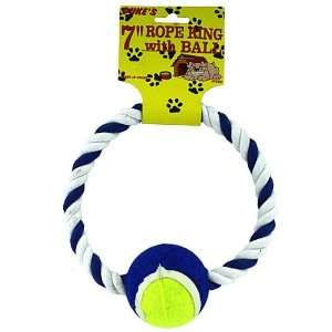   Buys DI086 Rope Dog Ring with Ball 7 in.   Pack of 96