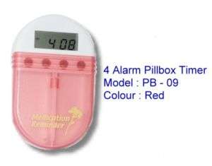set alarm PILLBOX PILLCASE BOX TIMER  p9  