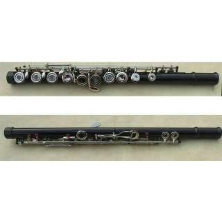 new 16 holes flute c key silver +E KEY+ two PIPINGS  