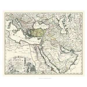  Map of Europe, Asia and Africa   Poster (32x26)