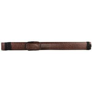 Ozone Pool Cue Case   Tube 1 Butt/1 Shaft   Brown  Sports 