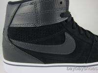NIKE RUCKUS MID BLACK/ANTHRACITE GRAY/WHITE SUEDE SKATE MENS ALL SIZES 