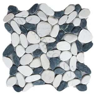 Chess Pebbles & Stones Black Flat Pebbles Series Tumbled Natural Stone 
