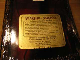 RARE EARLY 1960S AMARETTO DI SARONNO W/GIFT BOX BOTTLE  