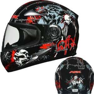  AFX FX 90 Zombie Full Face Helmet Medium  Black 