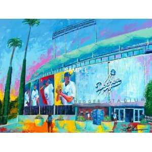 Los Angeles Dodgers Print: Oversized Stadium Canvas Art 