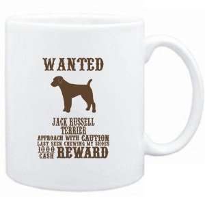 Mug White  Wanted Jack Russell Terrier   $1000 Cash Reward  Dogs 