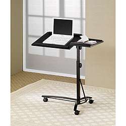   Ergonomic Black Finish Laptop Desk Table Stand  