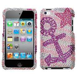 Apple Ipod Touch 4th Generation Anchor Star Rhinestone Protector 