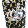 Bling rhinestone Crown leopard case for iphone 3 3g 3gs  
