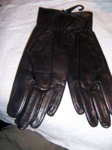 Ladies Lambskin Leather Driving Gloves,Medium,Blk  