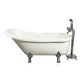 Aston White 67 inch Acrylic Claw foot Tub Today 