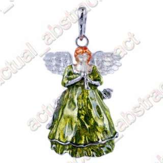 FREE angel Charms pendant rhinestone&alloy wholesale6  