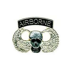  Wholesale Lot 12 Airborne Skull & Wings Hat Pins T029 