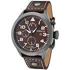   Specialty Collection Terra Retro Military Leather Mens Watch  