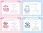 10 Peek a Boo Baby Girl or Boy Personalized Baby Shower Invitations w 