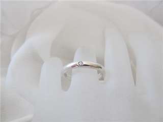 Tiffany & Co. Elsa Peretti Diamond Sterling Silver Band Ring  
