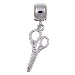 Signature Moments Sterling Silver Scissors Charm Bead  Overstock