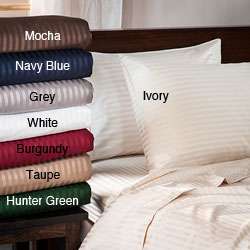 Egyptian Cotton 400 Thread Count Striped Sheet Set  Overstock
