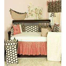 Cotton Tale Raspberry Dot 4 piece Crib Bedding Set  Overstock