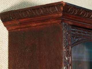   Solid OAK VICTORIAN BOOKCASE Bookshelf w/ CABINET c1880 s88  