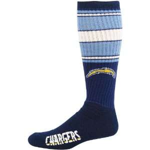 San Diego Chargers Navy Blue Super Tube Socks:  Sports 