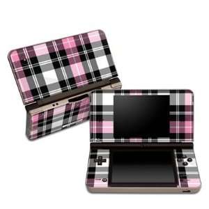 Pink Plaid Partners Protector Skin Decal Sticker for Nintendo DSi XL 