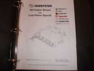 sweepster SB Hopper Broom/Cold Planer op parts manual  