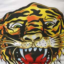Ed Hardy Womens Tiger Logo Shelf Bra Camisole  