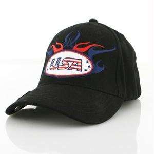  Cap, Black, Embroidered, USA Pride with Bottle Opener 