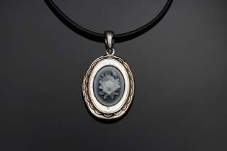 Silvertone ROSE Pendant Necklace Can Attach Your Photos 16  