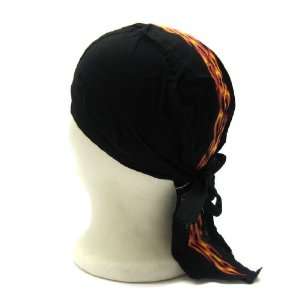    Flame Skull Bandana Cap / Do Rag / Biker Hat