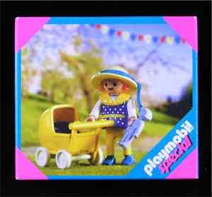 PLAYMOBIL Girl w/ Carriage 4584 NIB! baby stroller city  