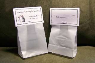 102 Personalized Wedding Favor Bag Toppers  
