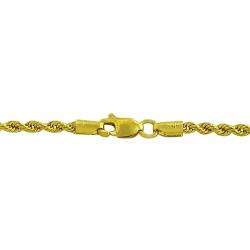 10k Yellow Gold Graduated Rope Chain Necklace  Overstock