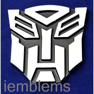   Transformers Autobot Car Chrome Badge Emblem 3D Logo: Everything Else