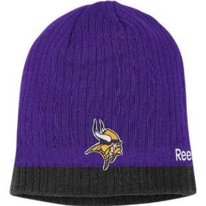 Mens Minnesota Vikings Coaches 2nd Season Knit Cap:  Sports 