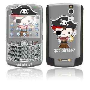 Got Pirate Design Protective Skin Decal Sticker for Blackberry Curve 